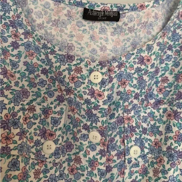 Vintage 80’s Floral Sleeveless Jumpsuit. XS/S - Picture 6 of 7